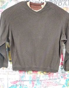 Men’s Tommy Bahama Brown Pullover Knit 100% Cotton